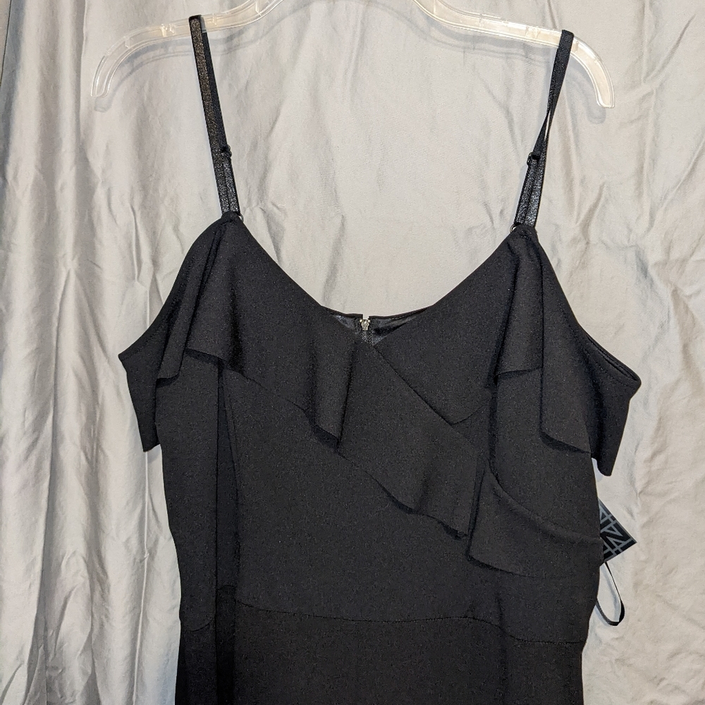 NWT- Iz Byer Black Wide Leg Jumpsuit